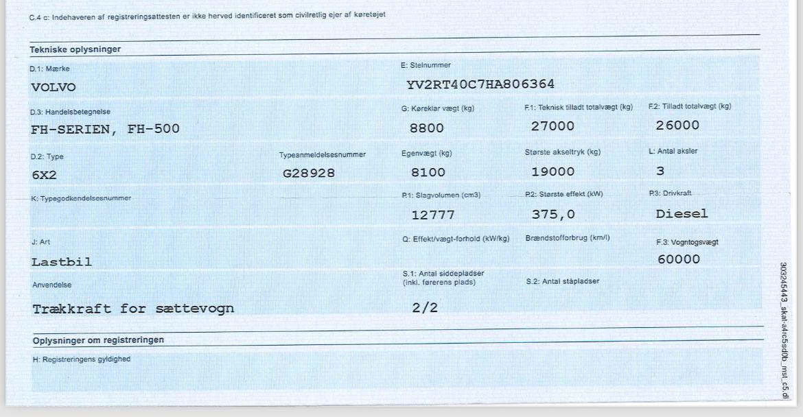 VOLVO FH 13 500 6X2 PUSCHER Hydraulik